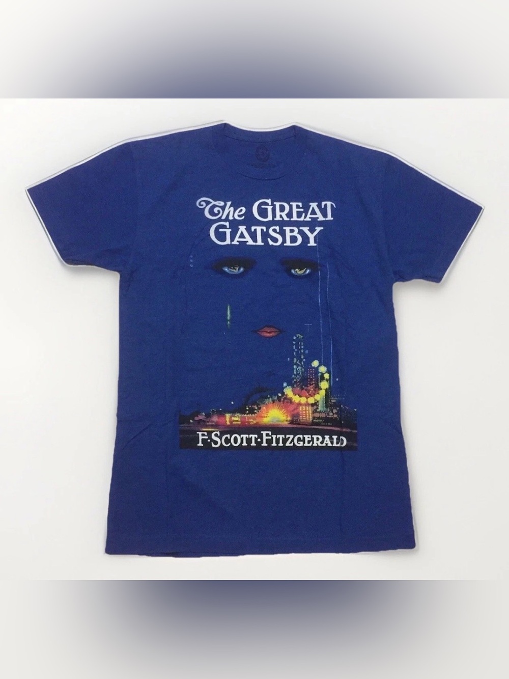 The Great Gatsby T-shirt Small F.Scott Fitzgerald Retro Classic Novel Book Shirt